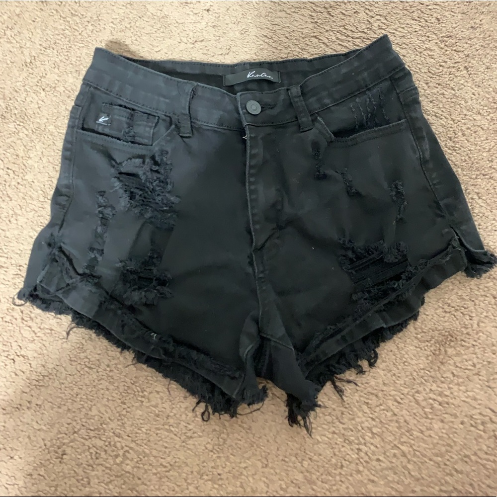 Black KanCan Jean Shorts